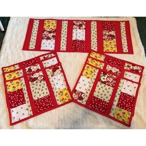Quilted Placemats and Table Runner